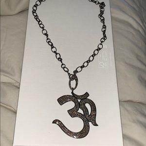 Diamond OHM Necklace